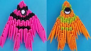 How To Make 3D Origami Fish 3d Origami Fish Tutorial How To Make 3d Fish