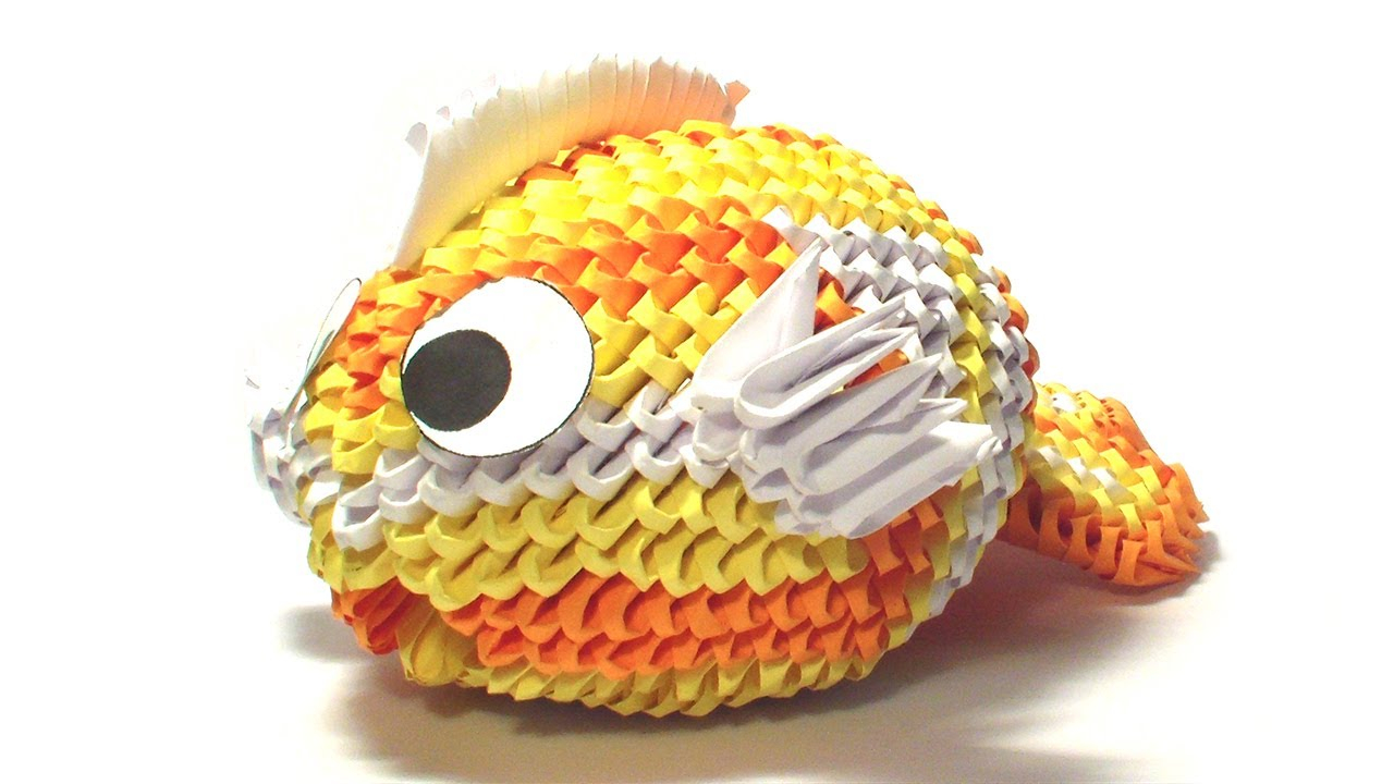 How To Make 3D Origami Fish 3d Origami Koi Fish Tutorial Remake