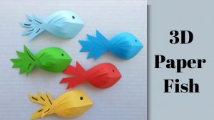 How To Make 3D Origami Fish How To Make 3d Fish Out Of Paper
