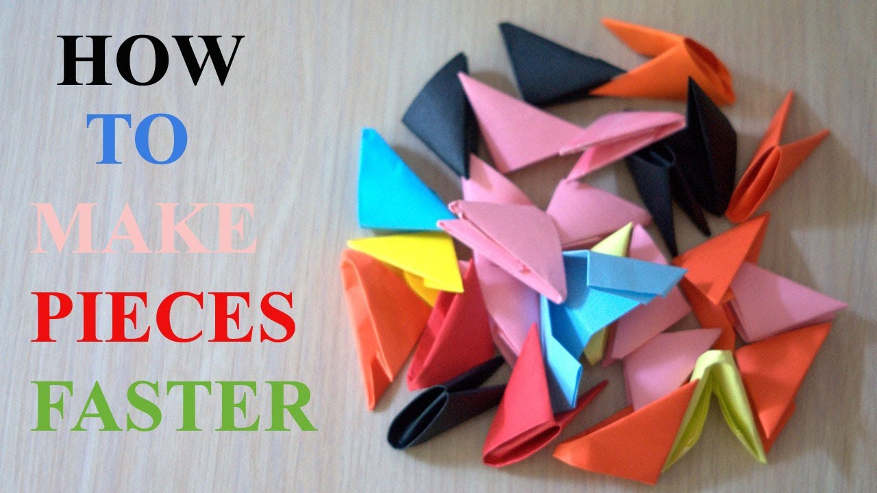 How To Make 3D Origami Pieces How To Make 3d Origami Pieces Faster Hd
