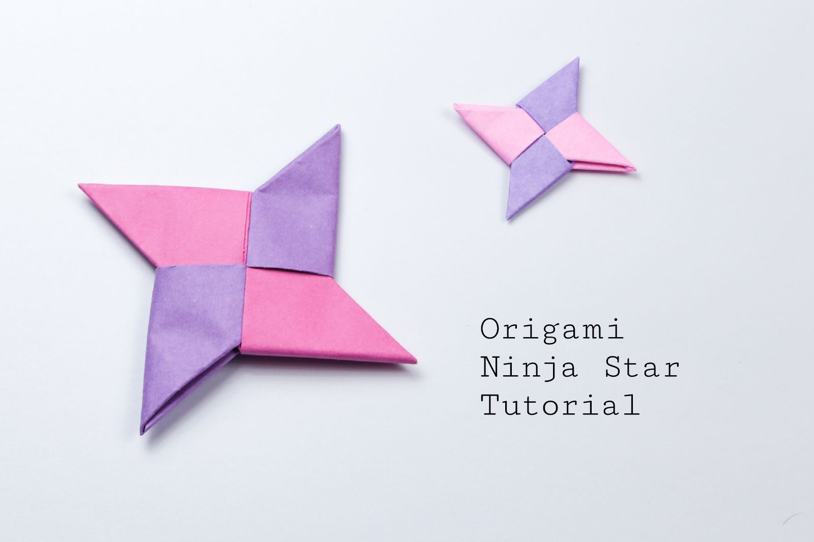 How To Make 3D Origami Pieces Origami Ninja Star Tutorial