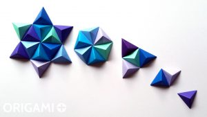 How To Make 3D Origami Pieces Origami Pyramid Pixels For 3d Paper Wall Art
