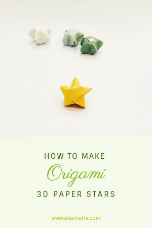 How To Make 3D Star Origami How To Make 3d Origami Paper Stars Akamatra