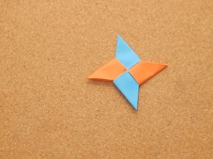 How To Make 3D Star Origami How To Make A Ninja Star From Square Paper With Pictures