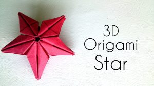 How To Make 3D Star Origami Origami 3d Star Origami Tutorial