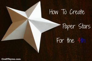 How To Make 3D Star Origami Paper Stars How To Make 5 Pointed 3 D Craft Thyme