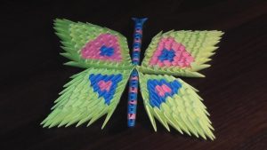 How To Make A 3D Origami Butterfly 3d Origami Butterfly Assembly Diagram Tutorial Instructions