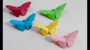 How To Make A 3D Origami Butterfly Butterfly Craft And Origami