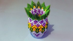How To Make A 3D Origami Vase 3d Origami Vase Easy Simple Origami For Kids