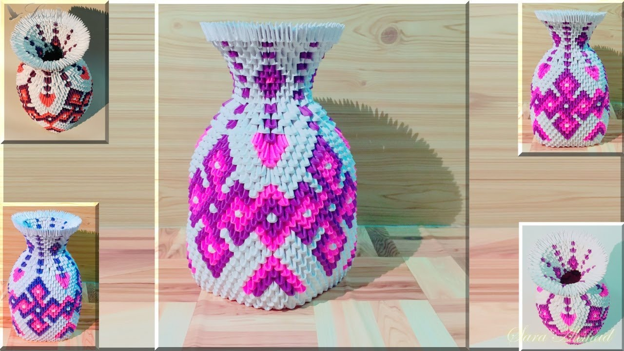 How To Make A 3D Origami Vase How To Make 3d Origami Vase 41 Part 1