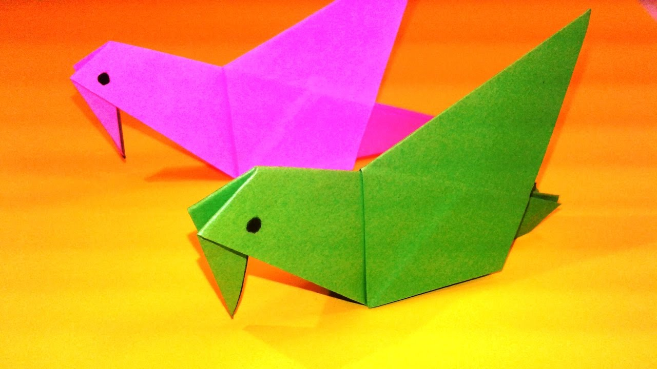 How To Make A Bird With Origami 66 Delicate Recommendations Origami Paper Bird Video
