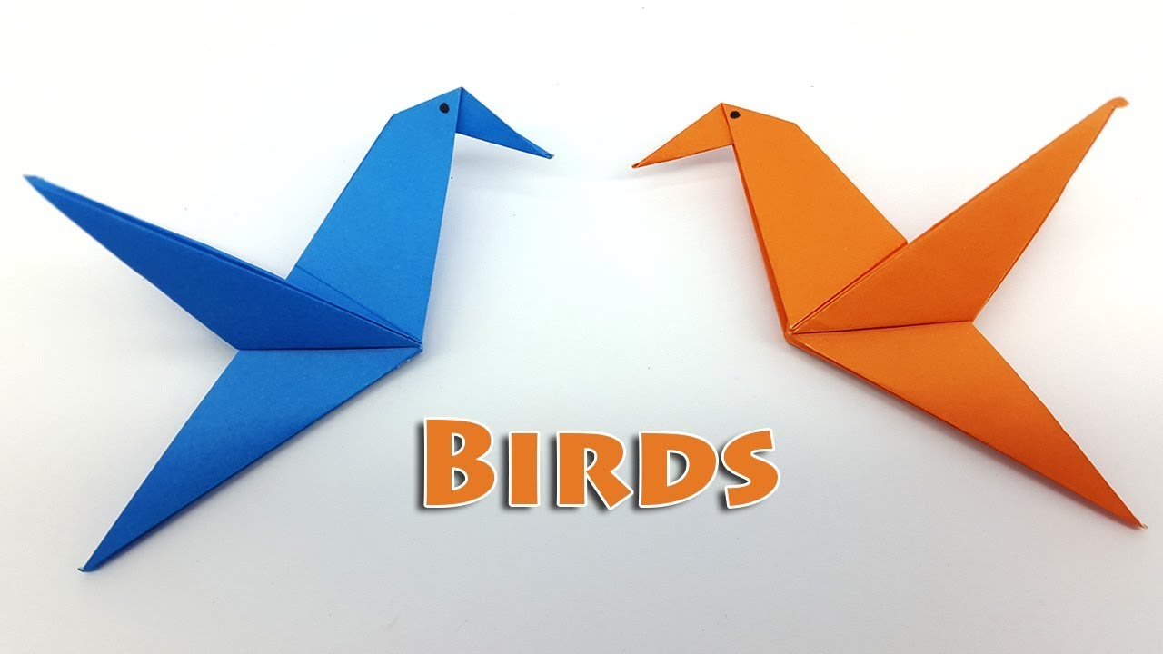 How To Make A Bird With Origami Origami Bird Instructions For Kids How To Make A Paper Bird Easy Step Step
