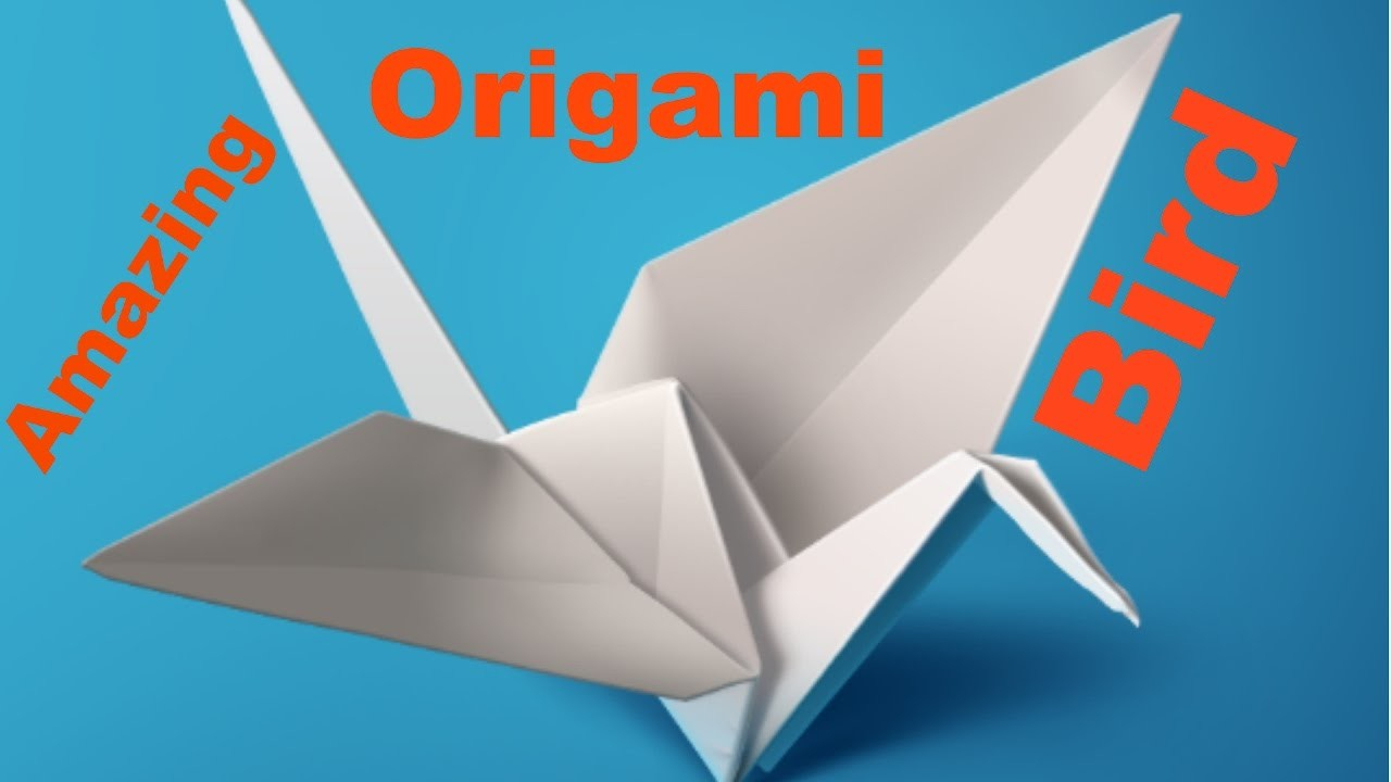 How To Make A Bird With Origami Origami Bird Paper Bird Origami Flapping Bird How To Make A