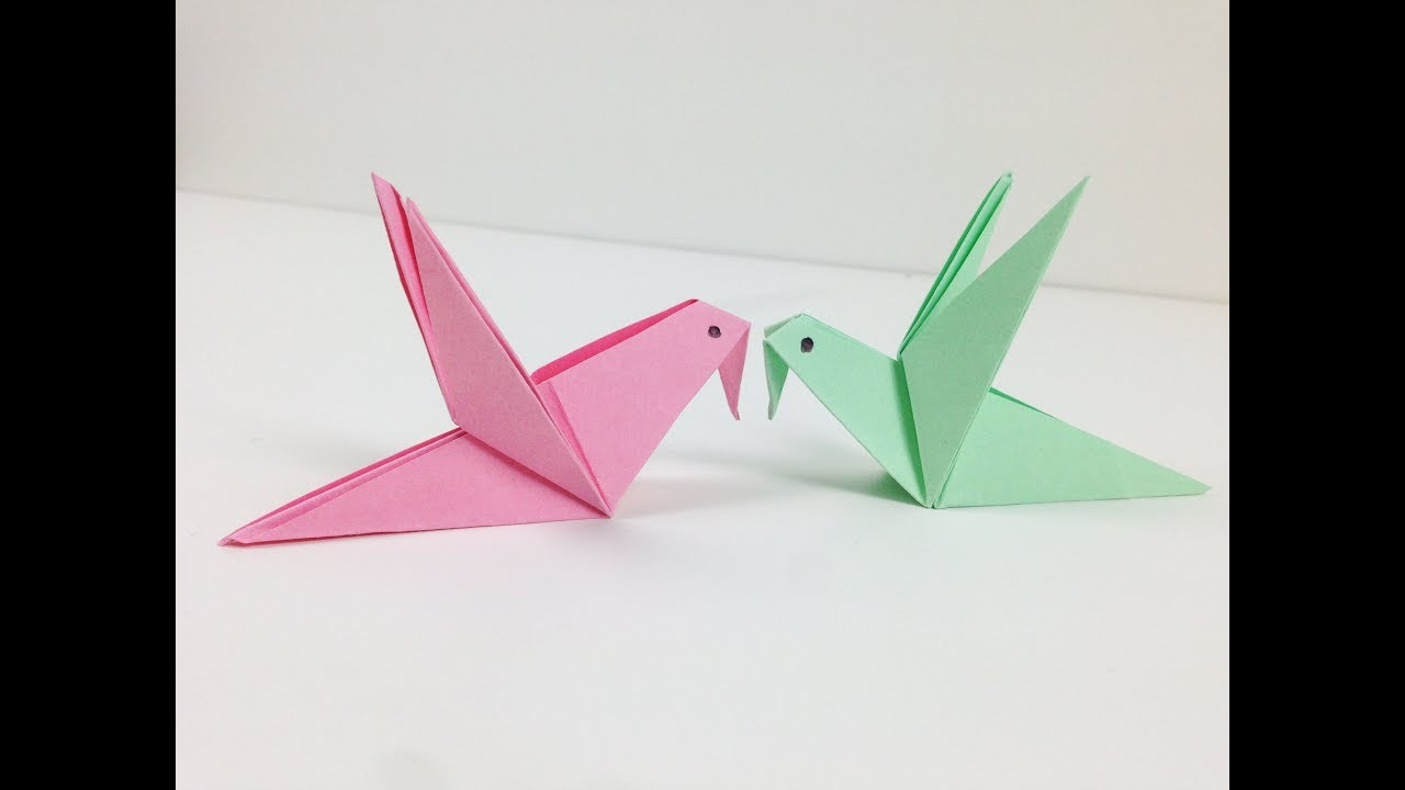 How To Make A Bird With Origami Origami Birds How To Make A Cute Origami Paper Bird An Origami Bird For Beginners Easy Tutorial