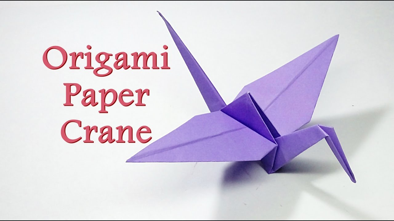 How To Make A Crane Origami How To Make Origami Crane Flapping Crane Easy Origami Animals Craftastic