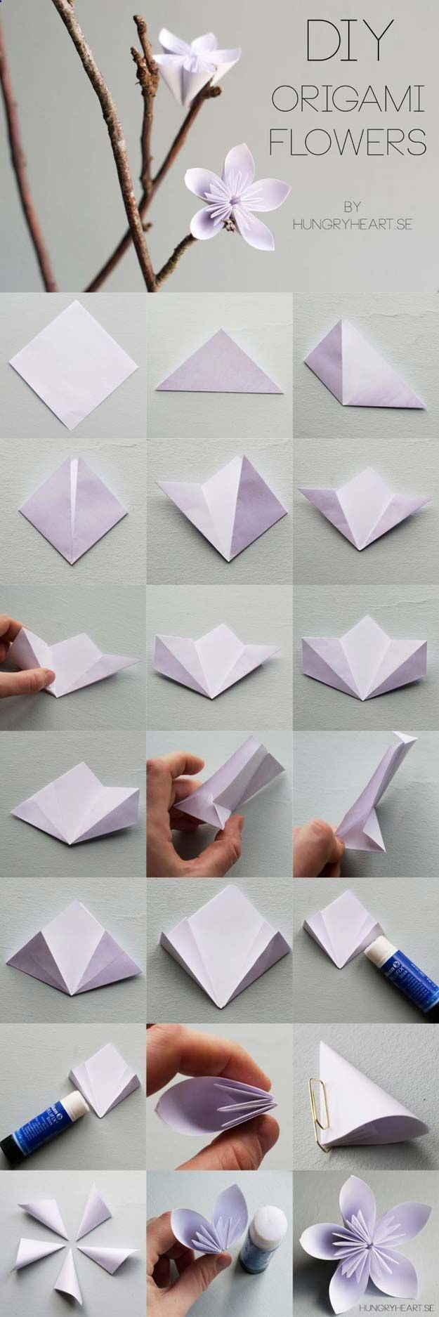 How To Make A Flower Origami Easy Best Origami Tutorials Flower Origami Easy Diy Origami Tutorial