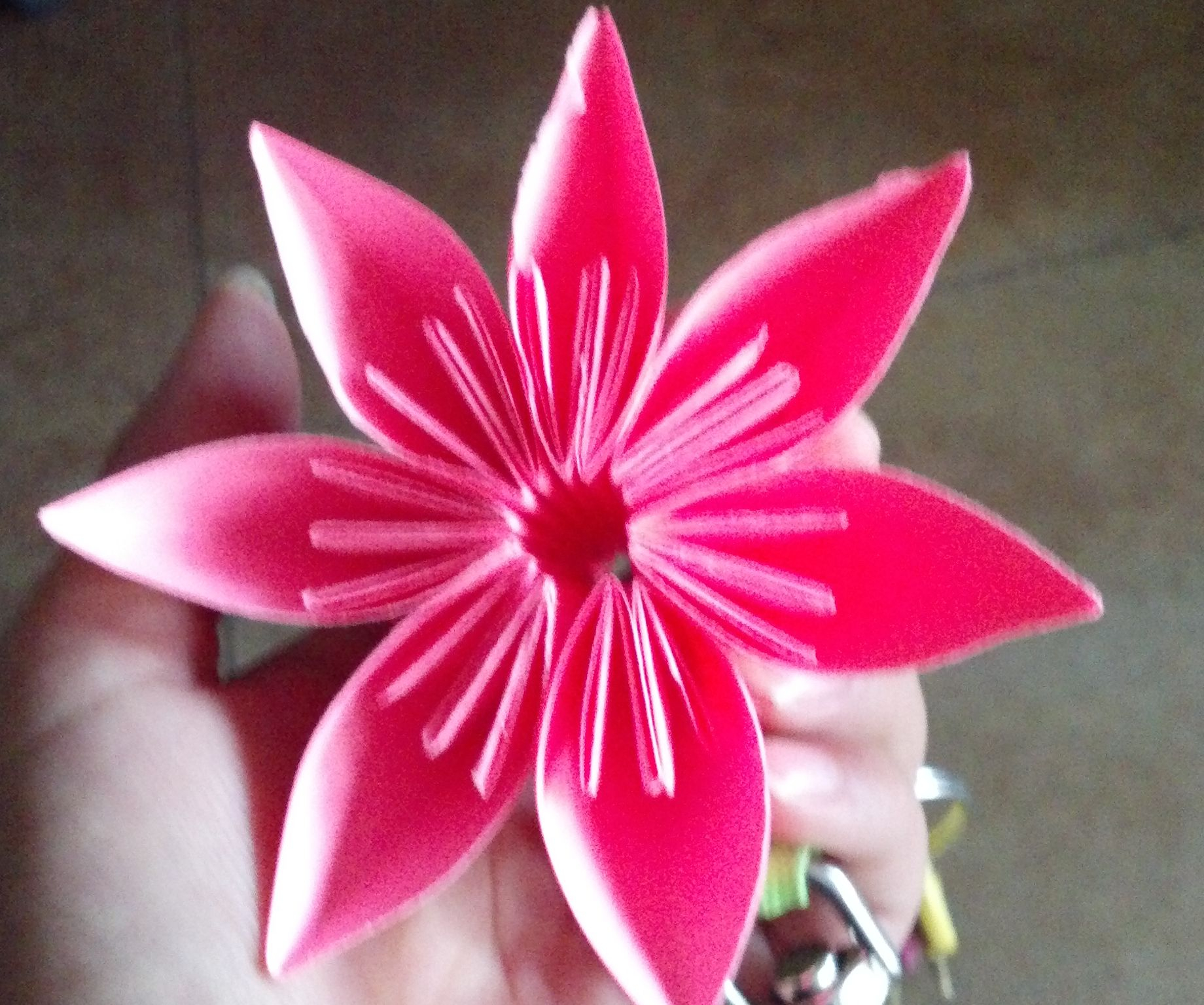 How To Make A Flower Origami Easy Easy Diy Origami Flower 4 Steps With Pictures