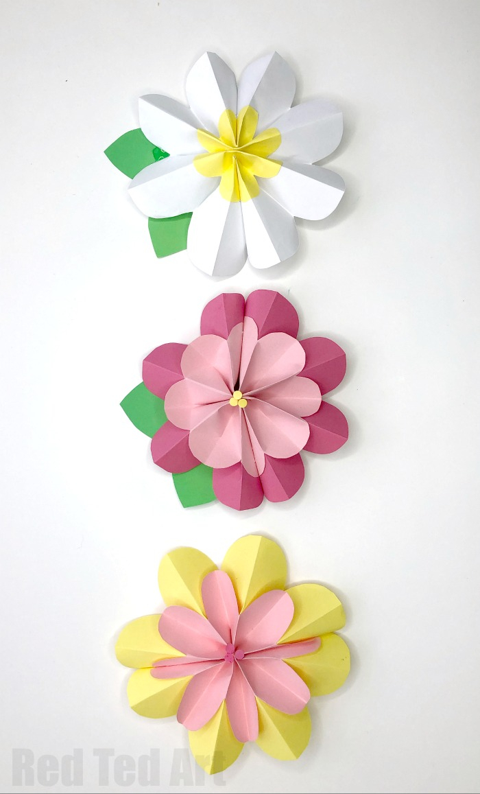 How To Make A Flower Origami Easy Paper Flower Making Terizyasamayolver