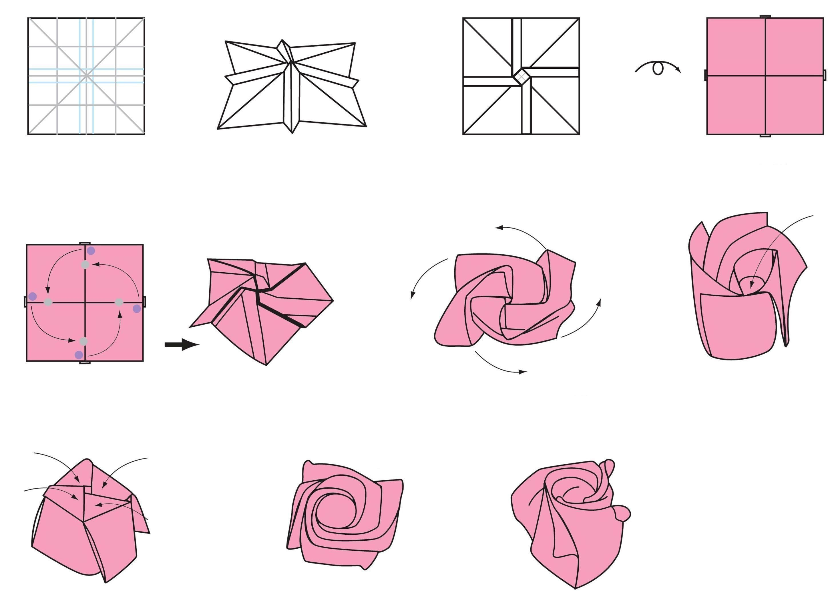 How To Make A Flower Origami Step By Step 29 Masterly Ideas Origami Rose Box Steps