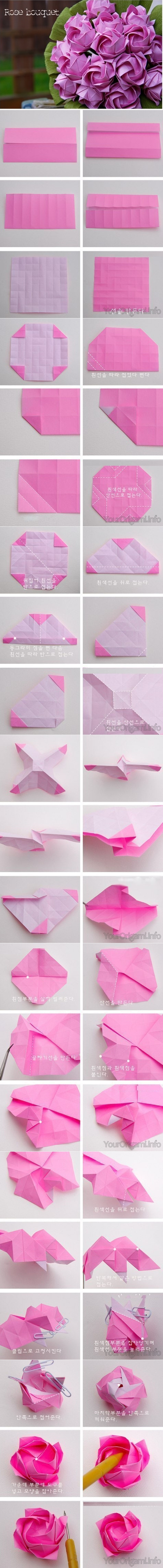 How To Make A Flower Origami Step By Step 88 How To Make Paper Roses Origami Step Step Step 1 Ci Lia