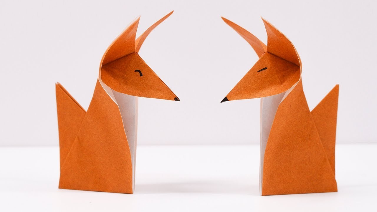 How To Make A Fox Origami Easy Origami Fox How To Make Fox Step Step