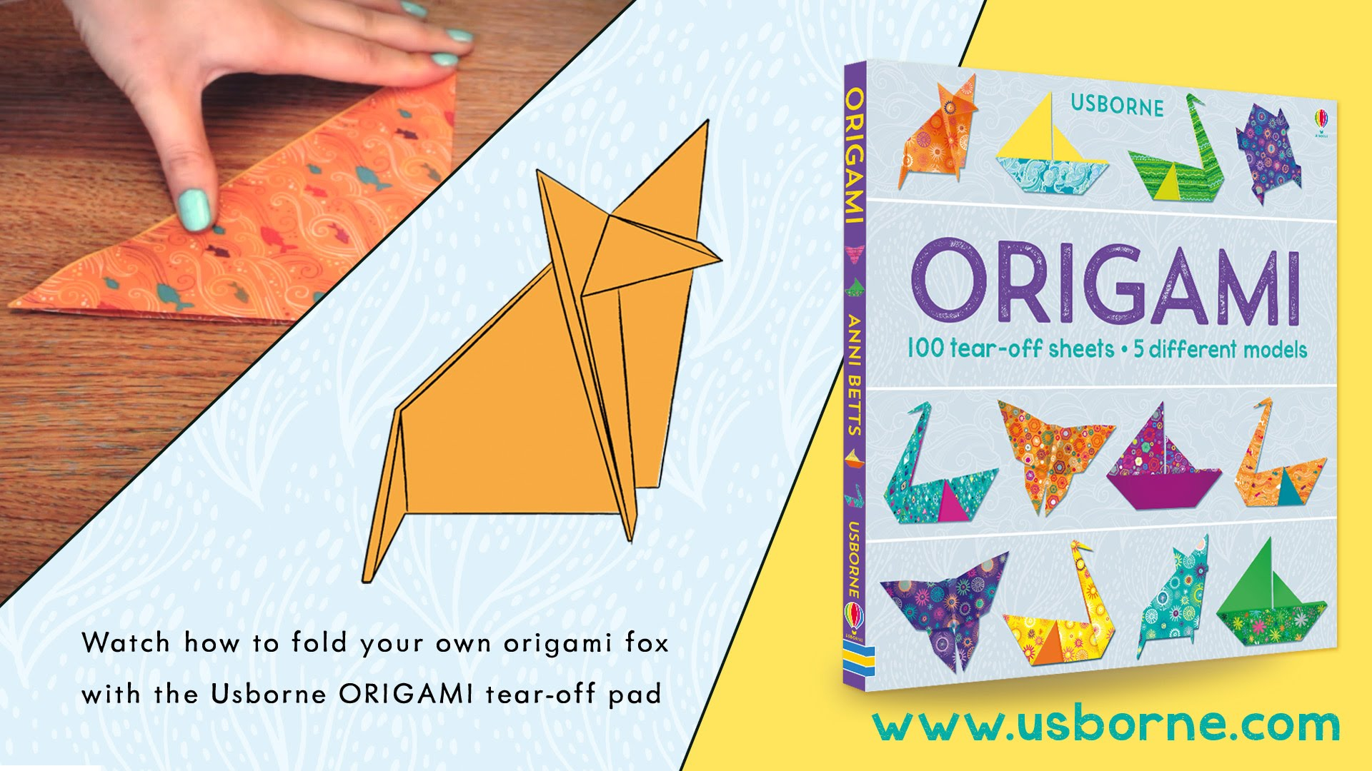 How To Make A Fox Origami Learn How To Make An Origami Fox Using The Usborne Origami Tear Off