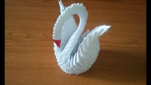 How To Make A Origami 3D Swan How To Make 3d Origami Swan Updated