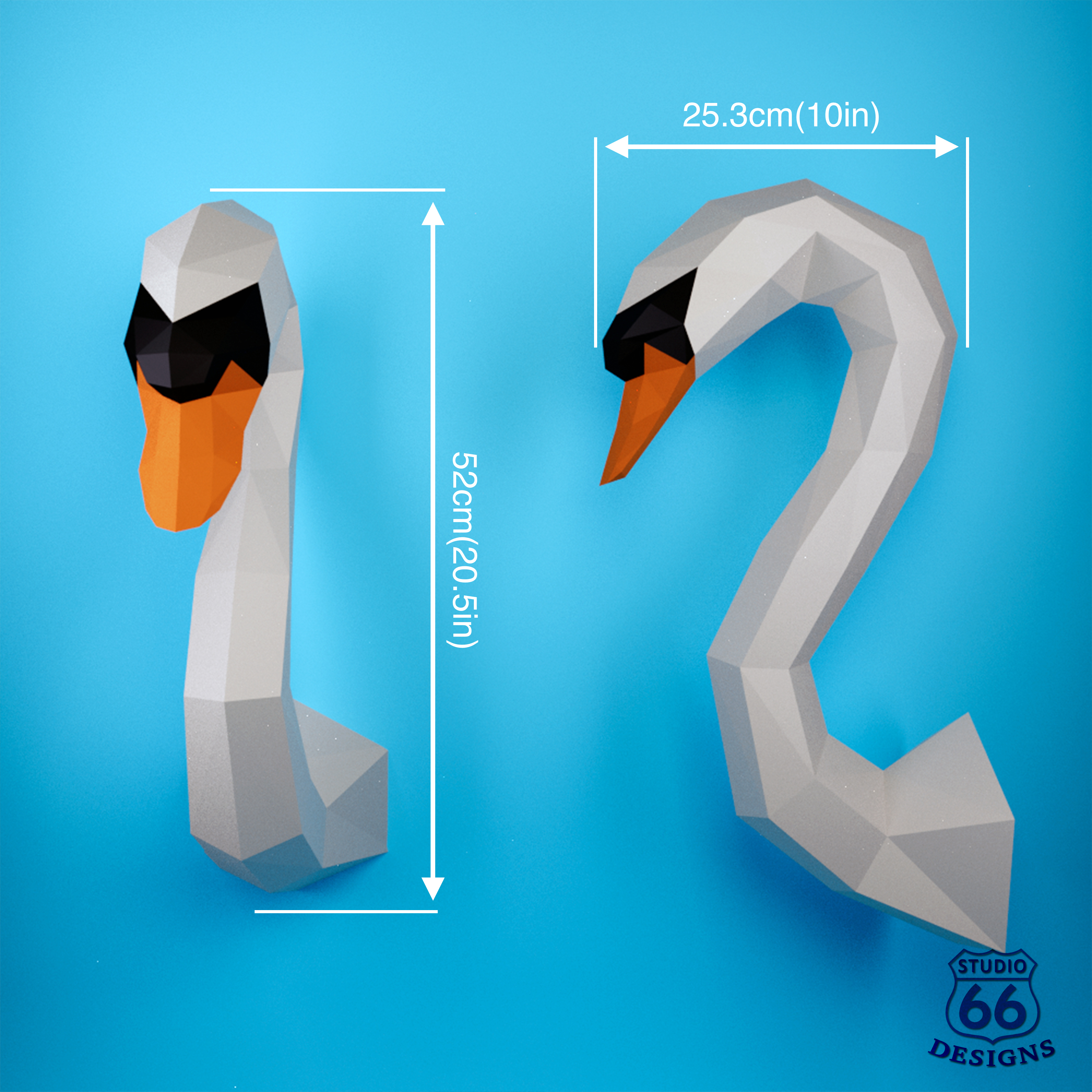 How To Make A Origami 3D Swan Papercraft Swan Paper Craft Swan 3d Paper Craft Sculpture Paper Bird Origami Bird Decor Diy 3d Papercraft Lowpoly Statue Trophy Head
