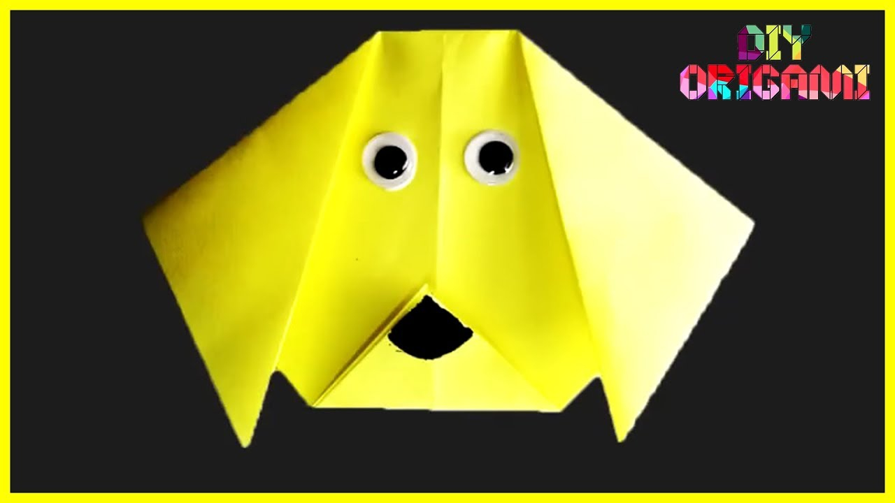 How To Make A Origami Dog Face How To Make A Origami Paper Dog Face Diy Paper Dog Face