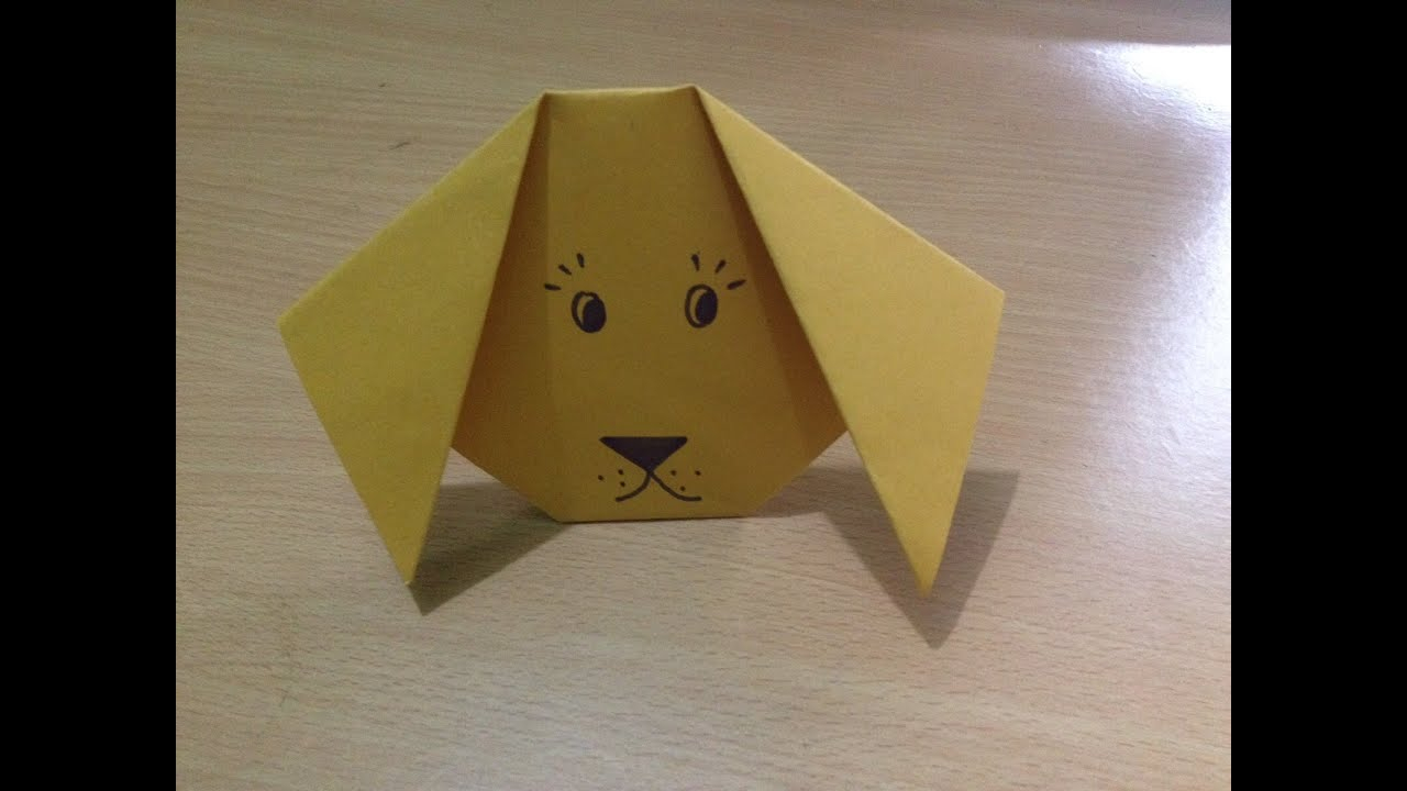 How To Make A Origami Dog Face How To Make Easy Origami Dog Paper Dog Face Step Step