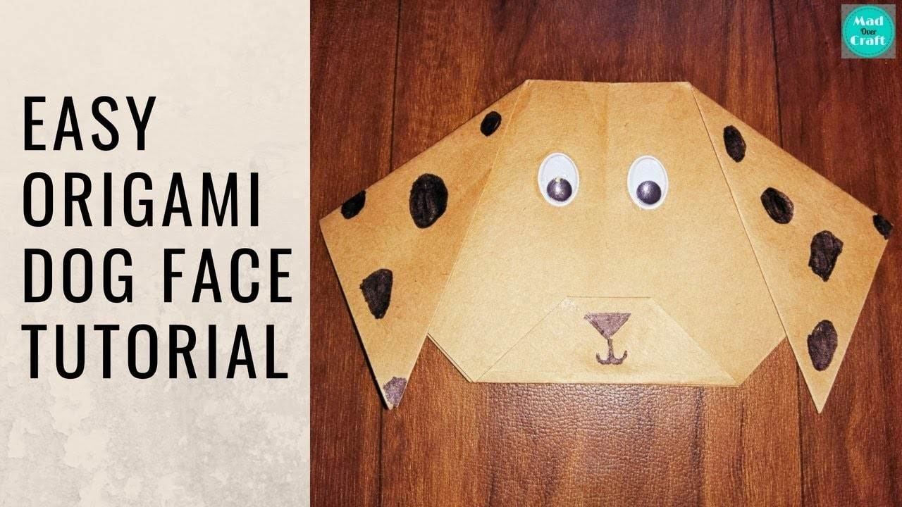 How To Make A Origami Dog Face How To Make Origami Dog Face Origami For Beginners Crafts For Kids