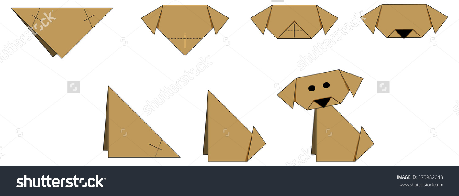 How To Make A Origami Dog Face How To Make Origami Fish Origami Fish Base Origami Fish Easy