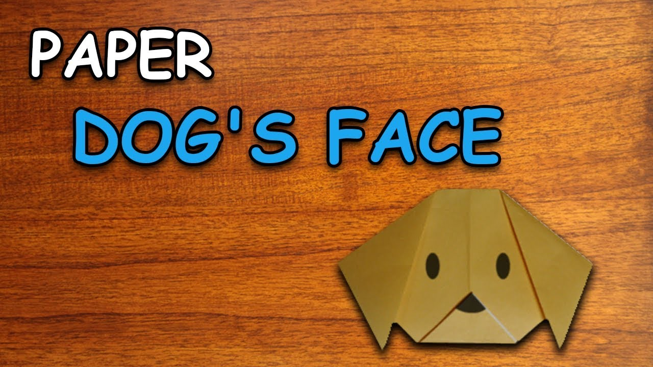 How To Make A Origami Dog Face Learn How To Make Dogs Face Paper Origami For Kids Periwinkle