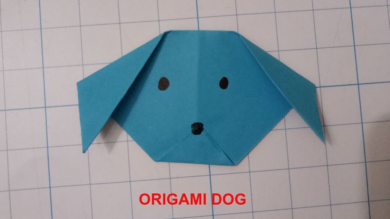 How To Make A Origami Dog Face Origami Dog Faceeasy Origami For Kidsdiy Paper Toycrafts Paper Dog
