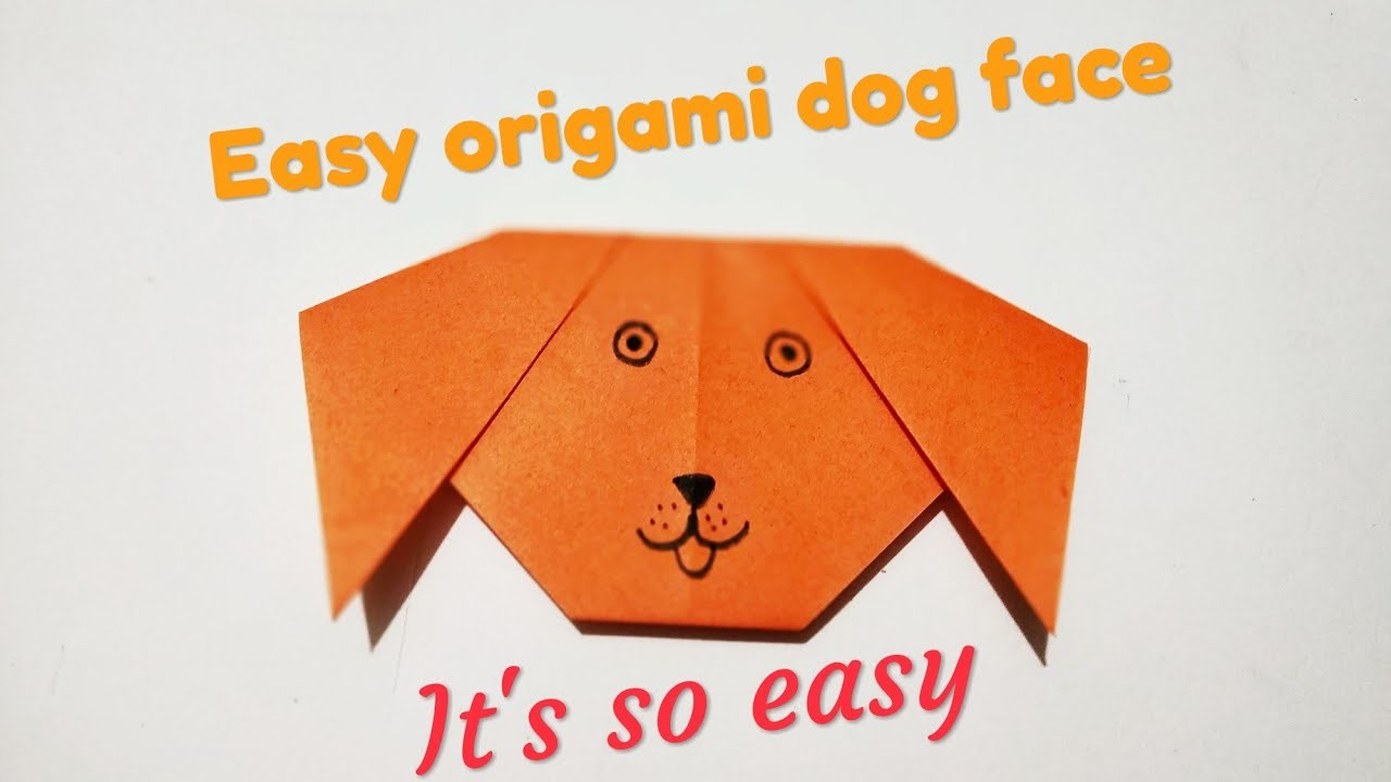 How To Make A Origami Dog Face Origami Easy Origami Dog Face Origami For Kids All About