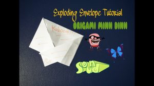 How To Make A Origami Exploding Envelope Diy Origami Exploding Envelope Origami Minh Dinh