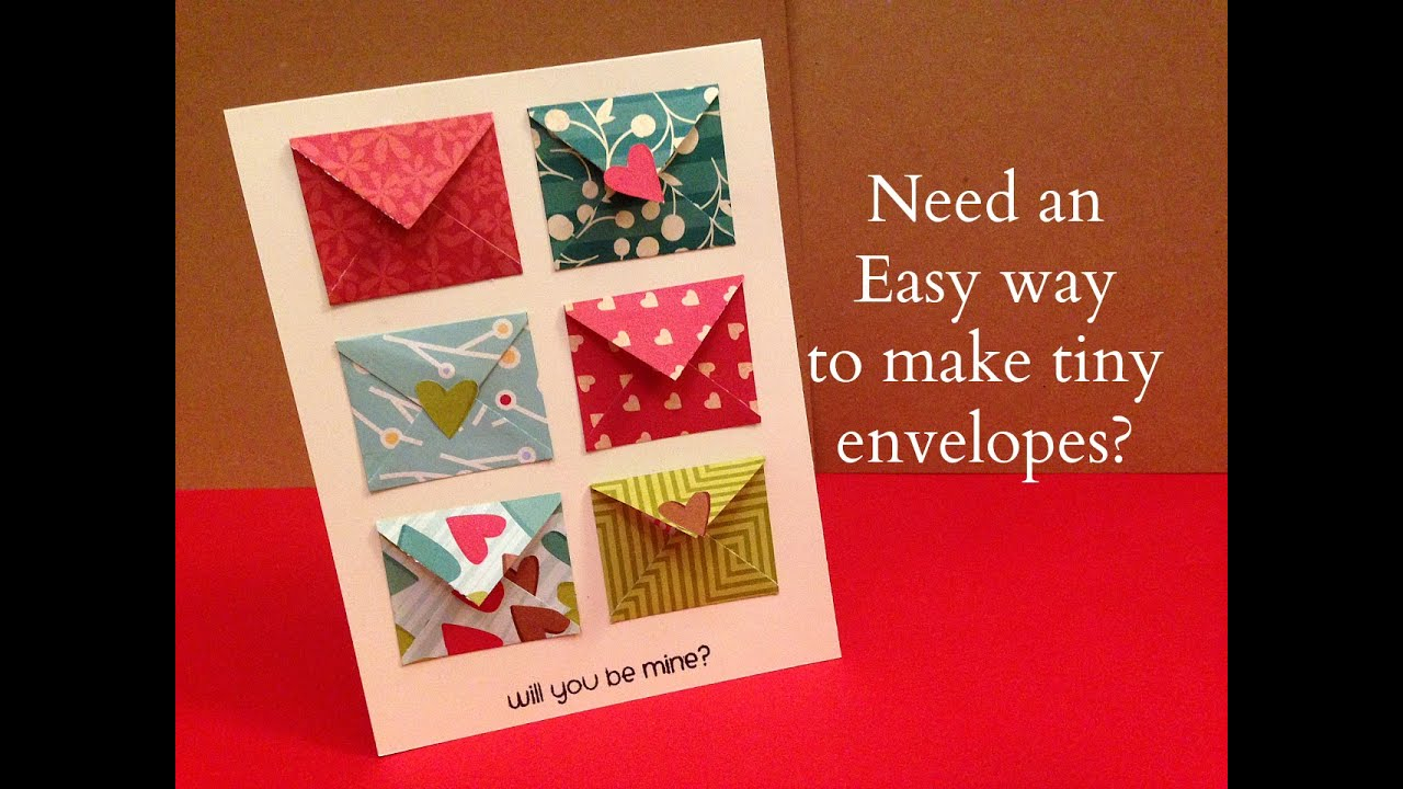 How To Make A Origami Exploding Envelope How To Make Tiny Envelope And A Card Tutorial