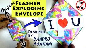 How To Make A Origami Exploding Envelope Origami Flasher Exploding Envelope No Music