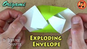 How To Make A Origami Exploding Envelope Simple Flasher Exploding Envelope No Music