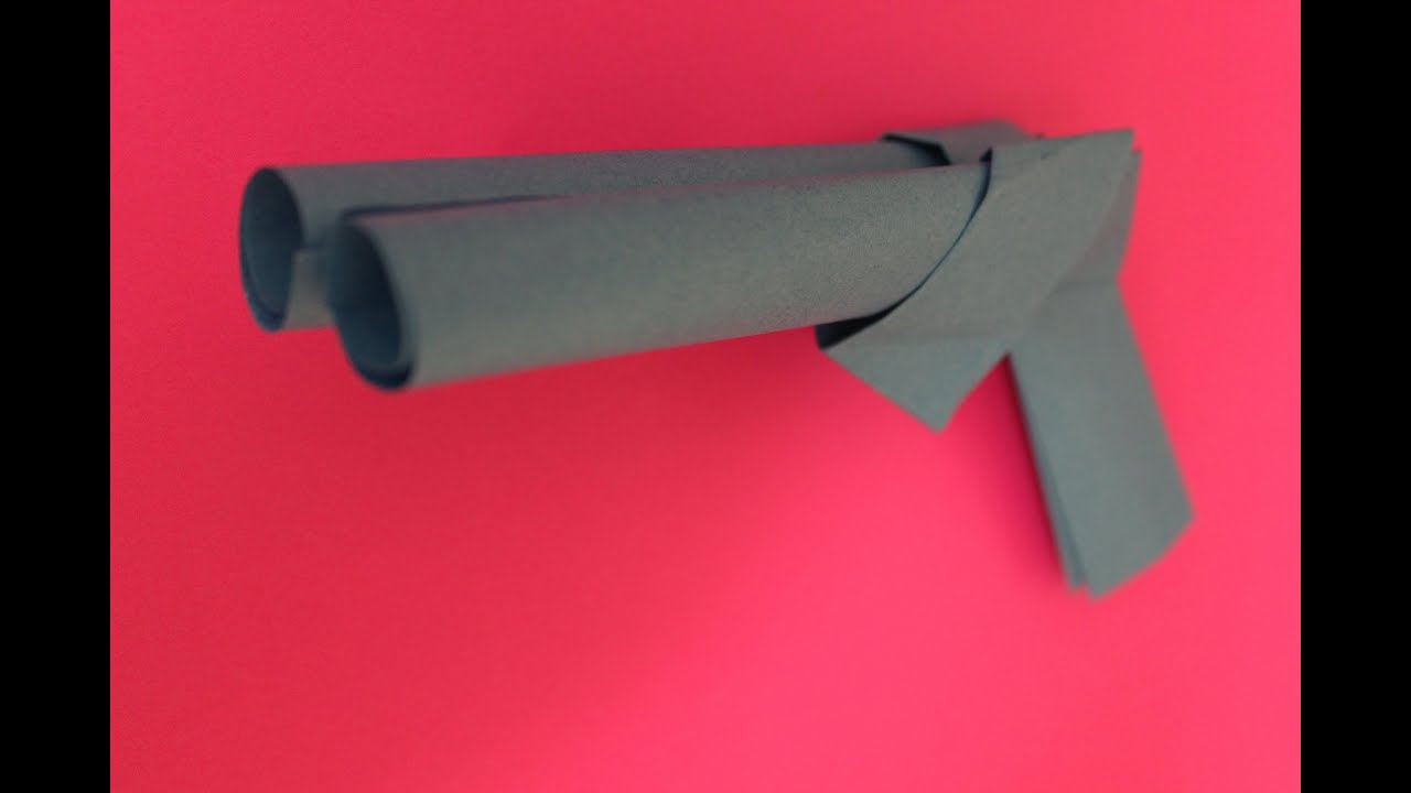 How To Make A Origami Gun How To Make A Paper Gun Origami Instruction Double Barrel