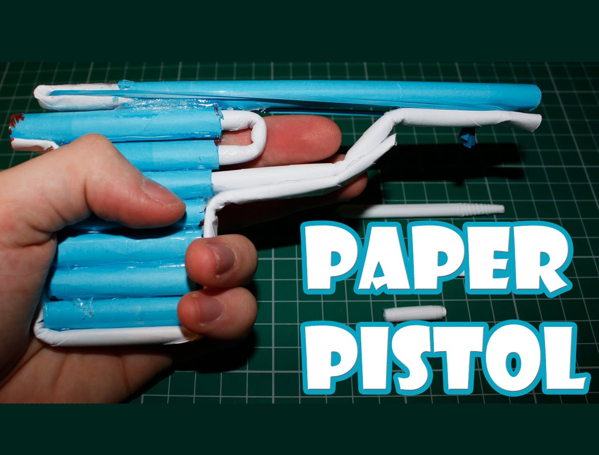 How To Make A Origami Gun How To Make A Paper Gun That Shoots With Trigger Illuzone