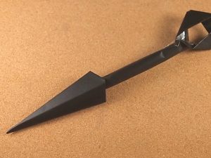 How To Make A Origami Gun How To Make A Paper Kunai Knife With Pictures Wikihow