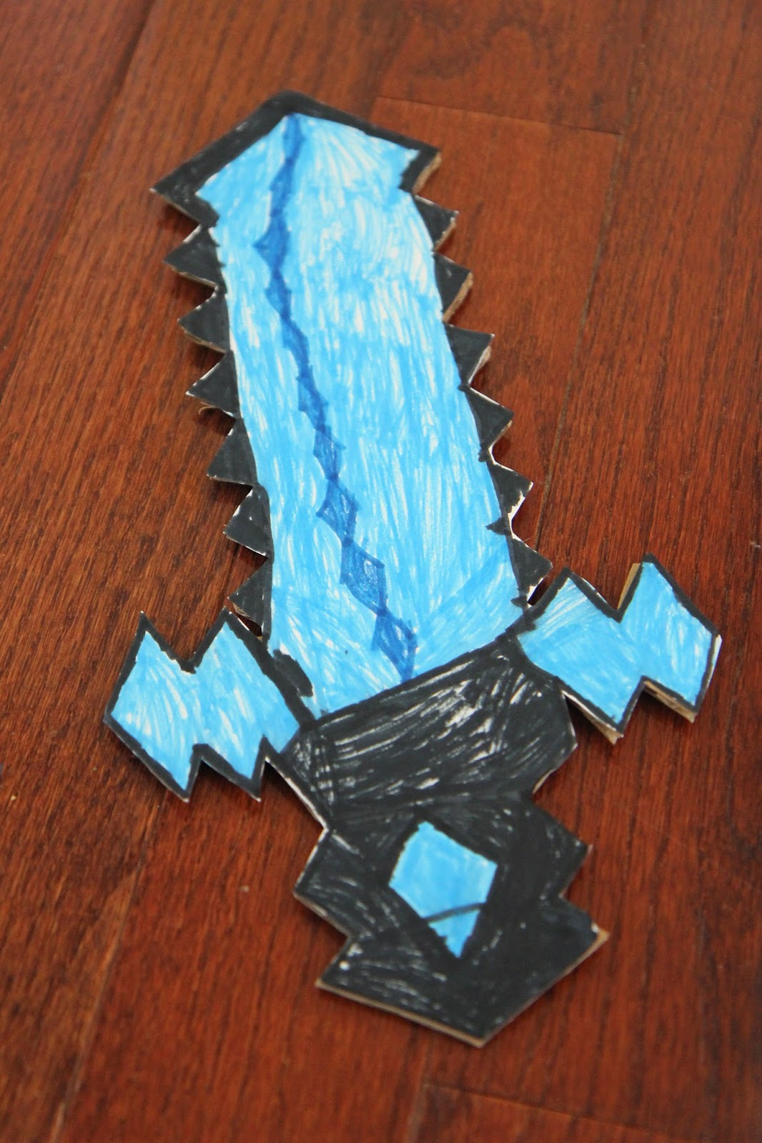 How To Make A Origami Minecraft Sword Toddler Approved Diy Cardboard Minecraft Sword Free Printable