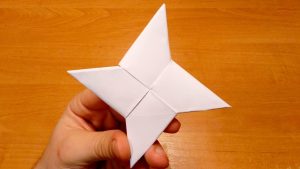 How To Make A Origami Ninja Star How To Make A Paper Ninja Star Shuriken Origami