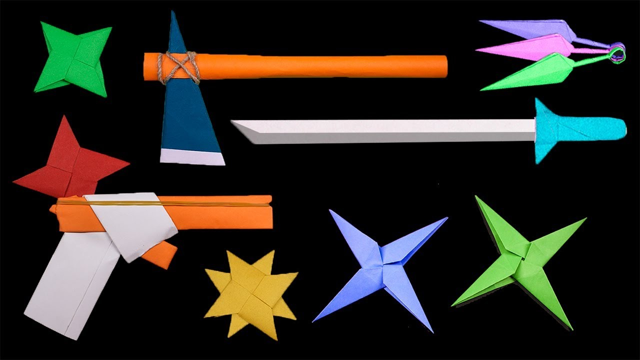 How To Make A Origami Ninja Star Top 06 Easy Origami Ninja Starswordgun How To Make