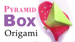 How To Make A Origami Paper Box F2book Pyramid Origami Easy Paper Fold Diy Cute Gift Box