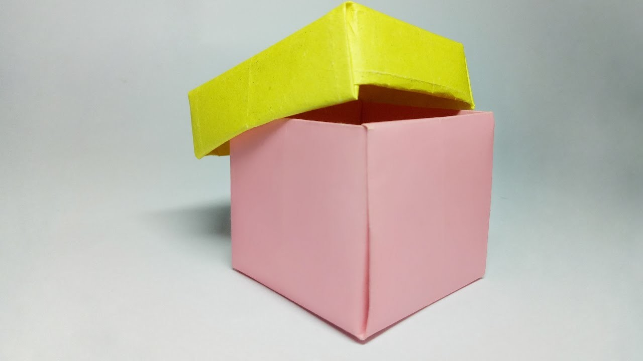 How To Make A Origami Paper Box How To Make A Paper Box Paper Box Easy Origami Paper Box That
