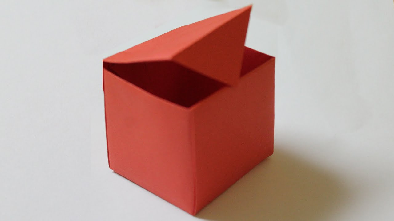 How To Make A Origami Paper Box How To Make A Paper Box That Opens And Closes