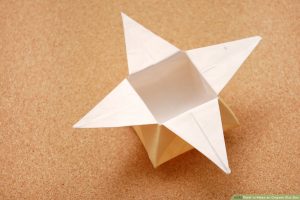 How To Make A Origami Paper Box How To Make An Origami Star Box With Pictures Wikihow