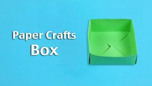 How To Make A Origami Paper Box How To Make Simple Origami Paper Craft For Kids Tutorial Paper Box